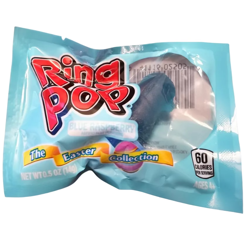 Ring Pop Easter Collection - 0.5oz Blue Raspberry Ring Pop