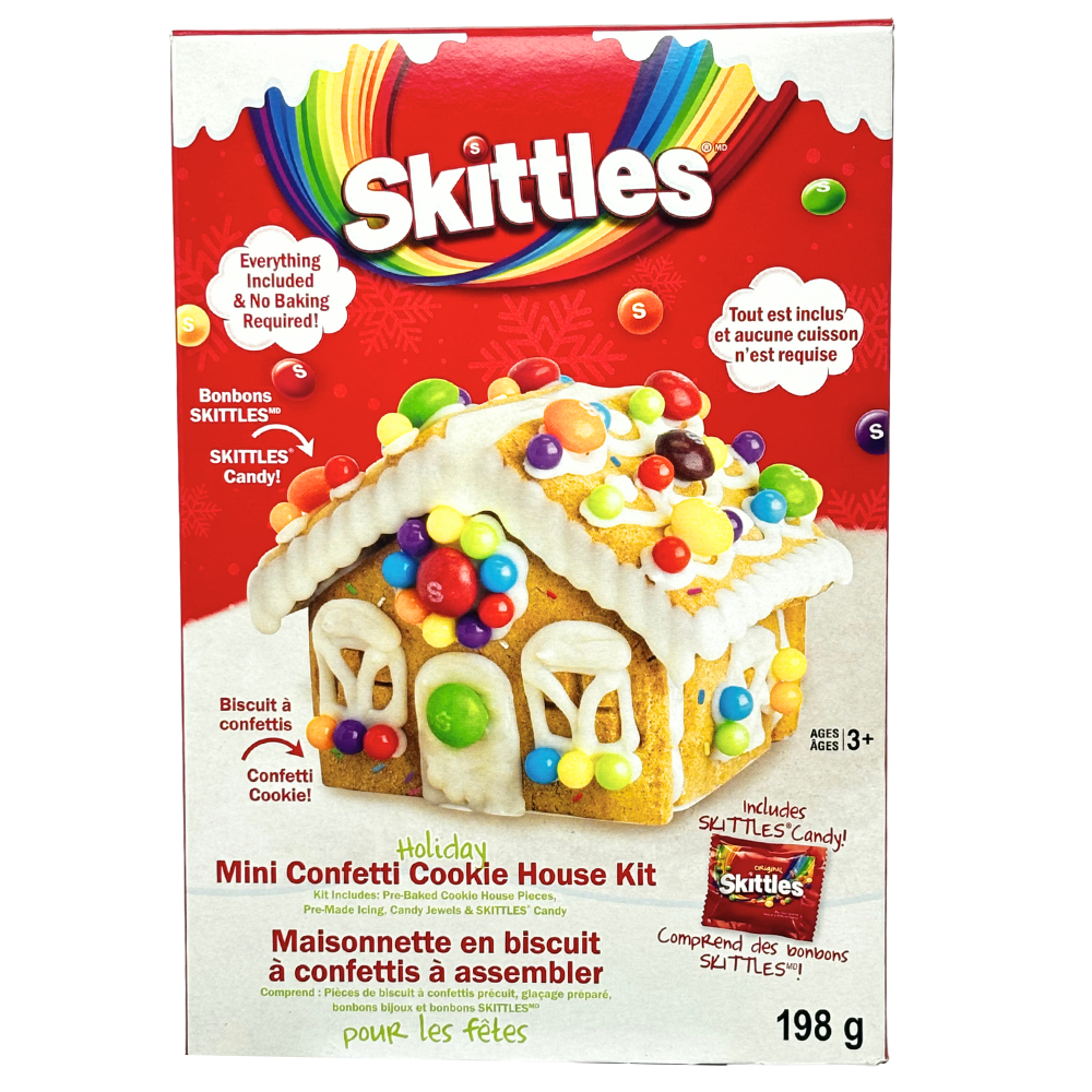 Skittles Mini Confetti Cookie House Kit - 198g