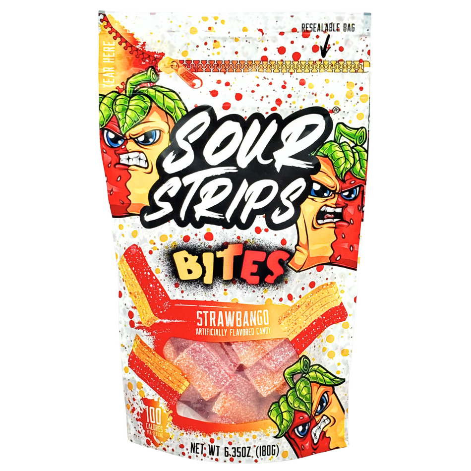 Sour Strips Bites Strawberry & Mango - 6.35oz