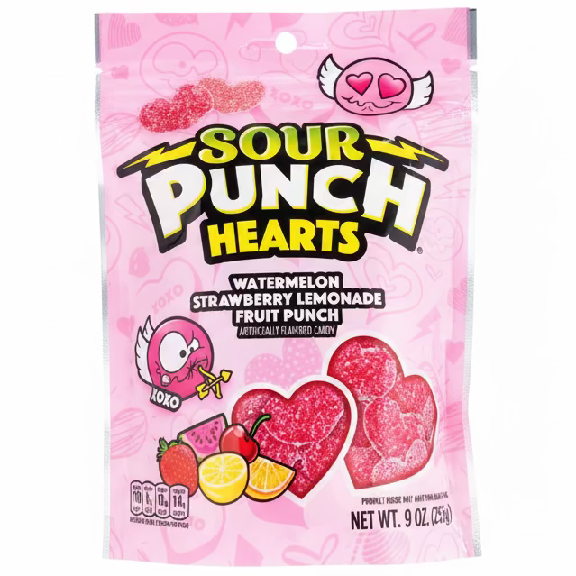 Sour Punch Hearts - 9oz