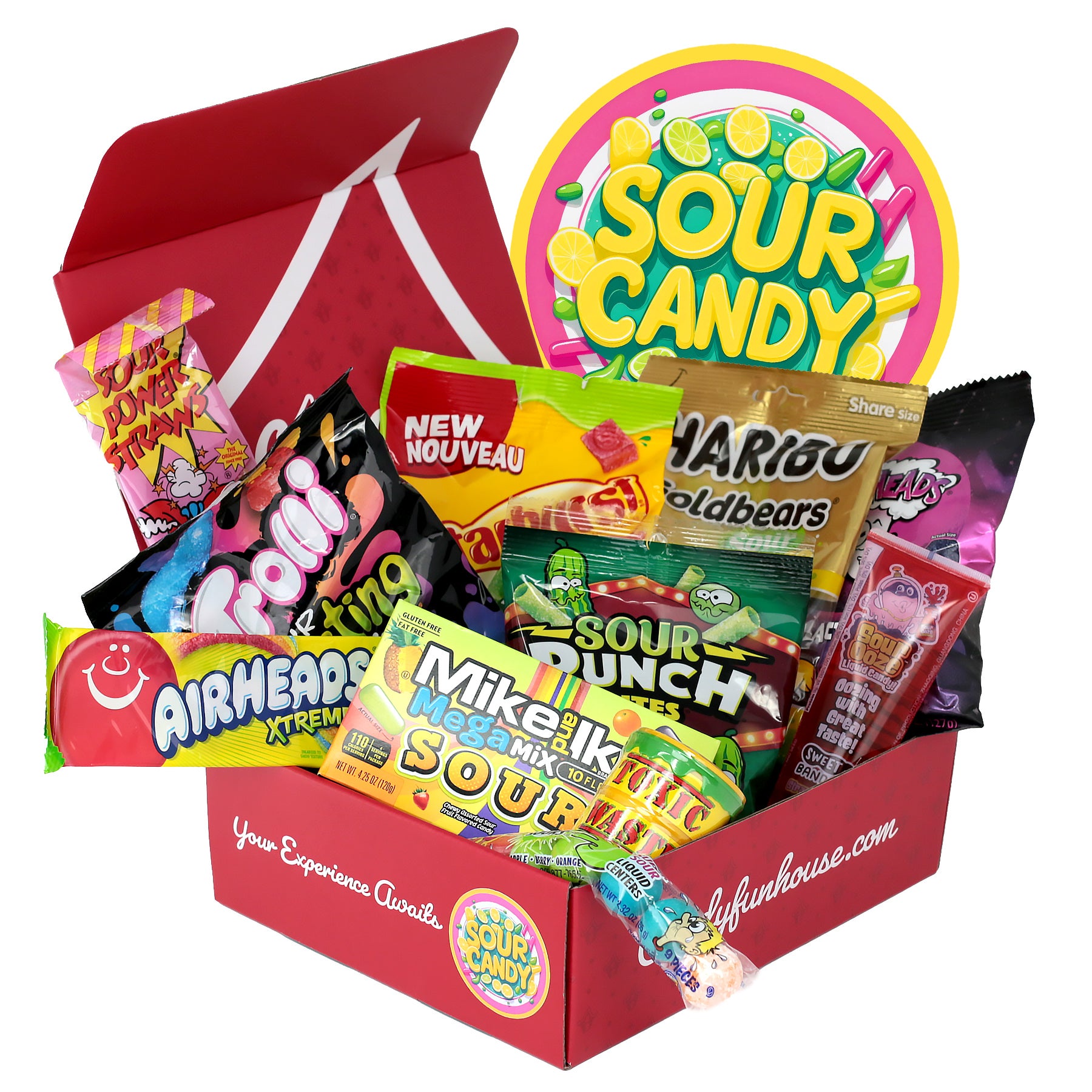 Sour Candy Funbox - Sour Candy - Candy Funbox - Sour Treats - Sour Candies - Sourest Candy - Candy Box - Gift Box - Sour Candy Sour Candy