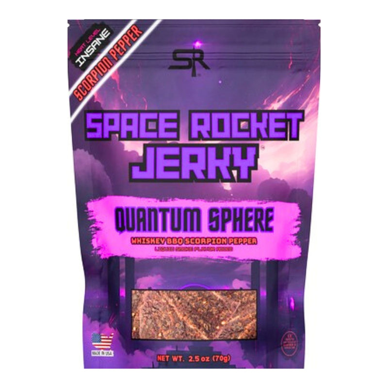 Space Rocket Jerky Quantum Sphere Scorpion Pepper Spicy Beef Jerky - 2.5oz
