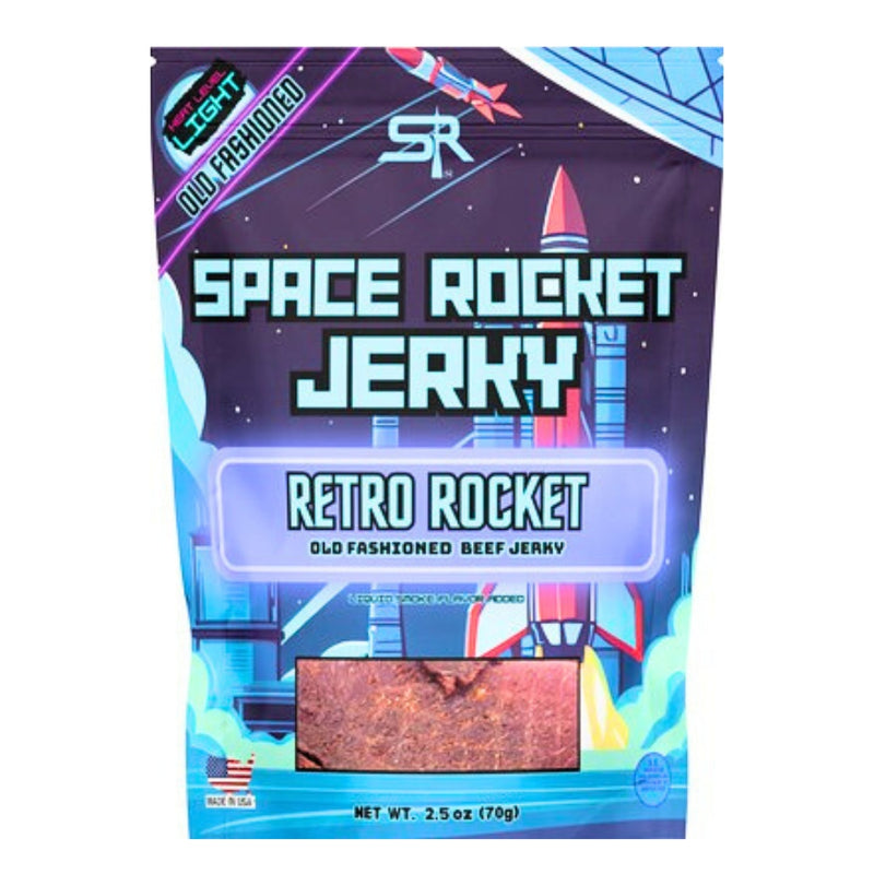 Space Rocket Jerky Retro Rocket Old Fashioned Beef Jerky - 2.5oz