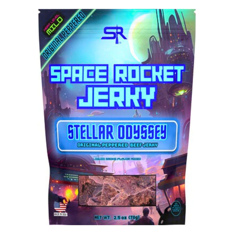 Space Rocket Jerky Stellar Odyssey Black Pepper Beef Jerky - 2.5oz
