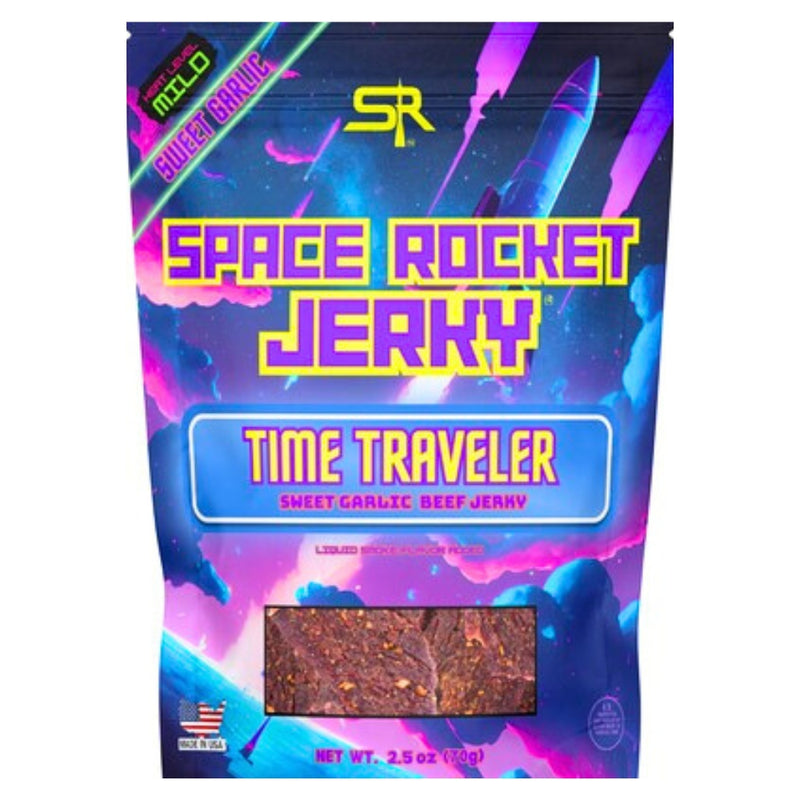 Space Rocket Jerky Zombie Invasion Sweet Garlic Beef Jerky - 2.5oz