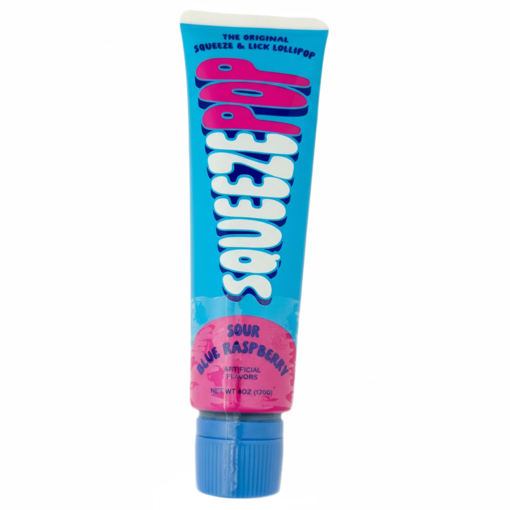 Squeeze Pop Sour Blue Raspberry - 4oz