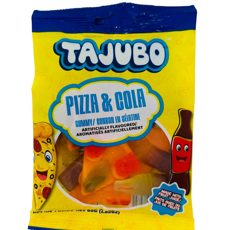 Tajubo Gummy Pizza & Cola - 80g - Pizza Candy - Pizza Gummy - Cola Gummy - Cola Candy - Tajubo Gummies - Tajubo Gummy