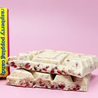 Tony's Chocolonely White Chocolate Raspberry Popping Candy - 180g | Candy Funhouse - Tony’s Chocolonely Chocolate - Tony's Chocolonely - White Chocolate Raspberry - Raspberry Popping Candy - White Chocolate Bar - Gourmet chocolate - Premium Chocolate - Artisan chocolate - Raspberry Chocolate