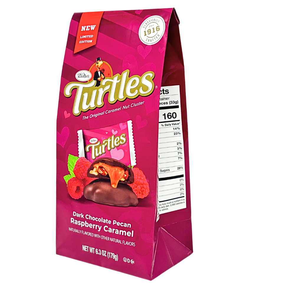 Turtles Dark Chocolate Raspberry Caramel - 6.3oz | Candy Funhouse ...