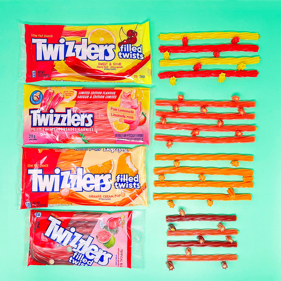 Twizzlers Orange Cream Pop Licorice Candy-311 g | Candy Funhouse