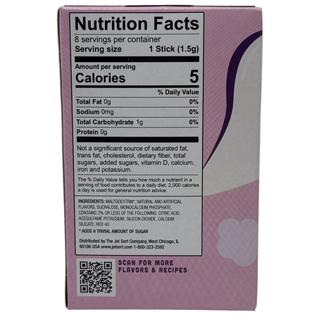 Wyler's Light Singles To Go Drink Mix Cotton Candy Ingredients