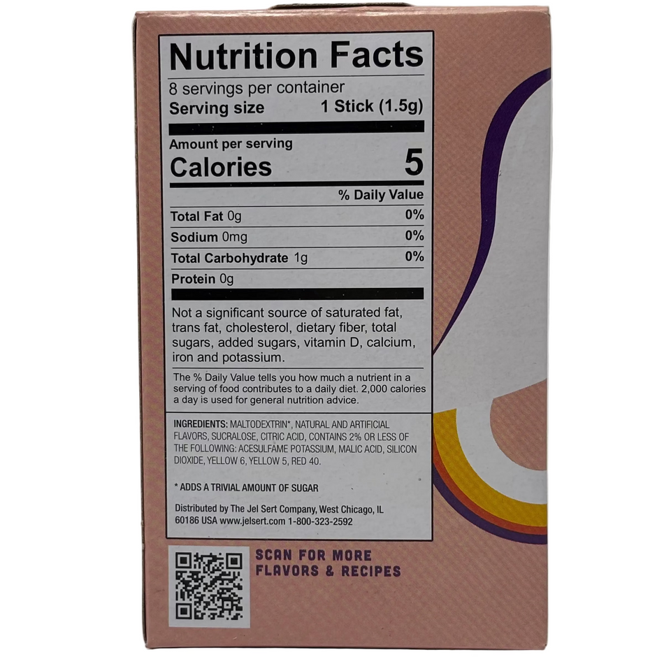Wyler's Light Singles To Go Drink Mix Peach Ring Nutrition Facts and Ingredients