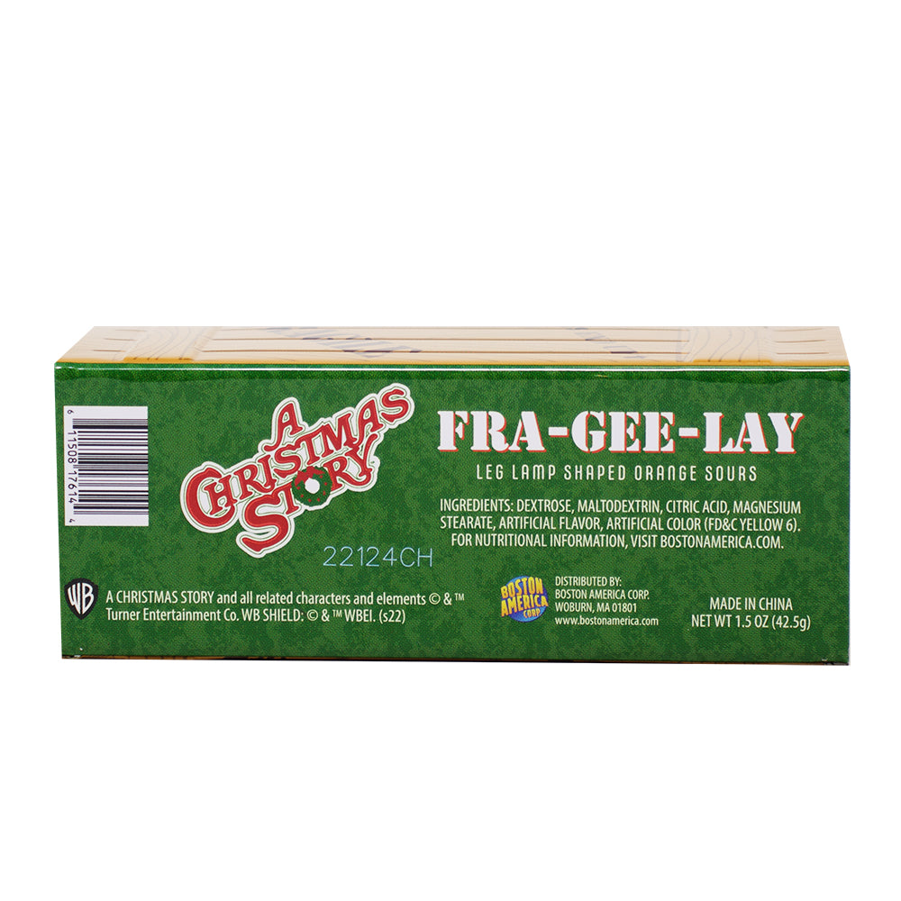 A Christmas Story Fra-Gee-Lay Crate - 1.5oz Nutrition Facts Ingredients - Christmas Candy - Stocking Stuffer - Secret Santa - Sour Candy