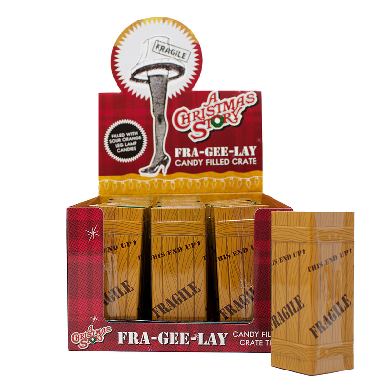 A Christmas Story Fra-Gee-Lay Crate - 1.5oz - Christmas Candy - Stocking Stuffer - Secret Santa - Sour Candy