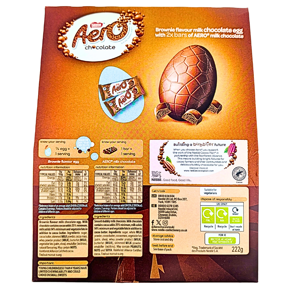 Aero Brownie Flavoured Egg (UK) - 236g