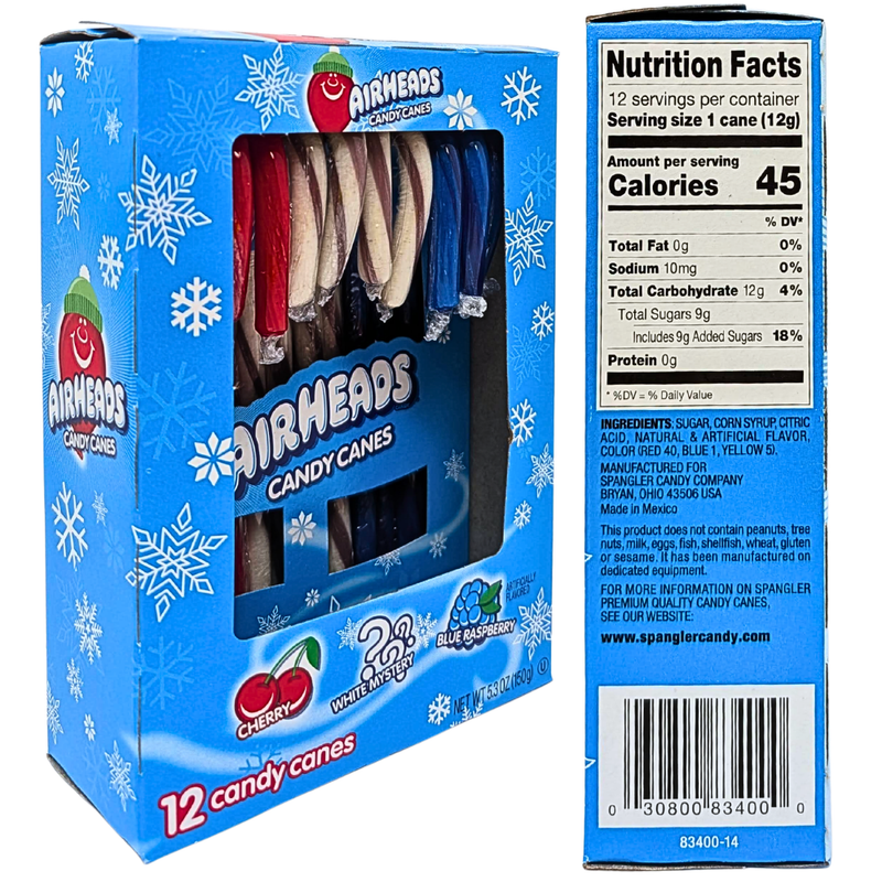 Airheads Candy Canes 12ct