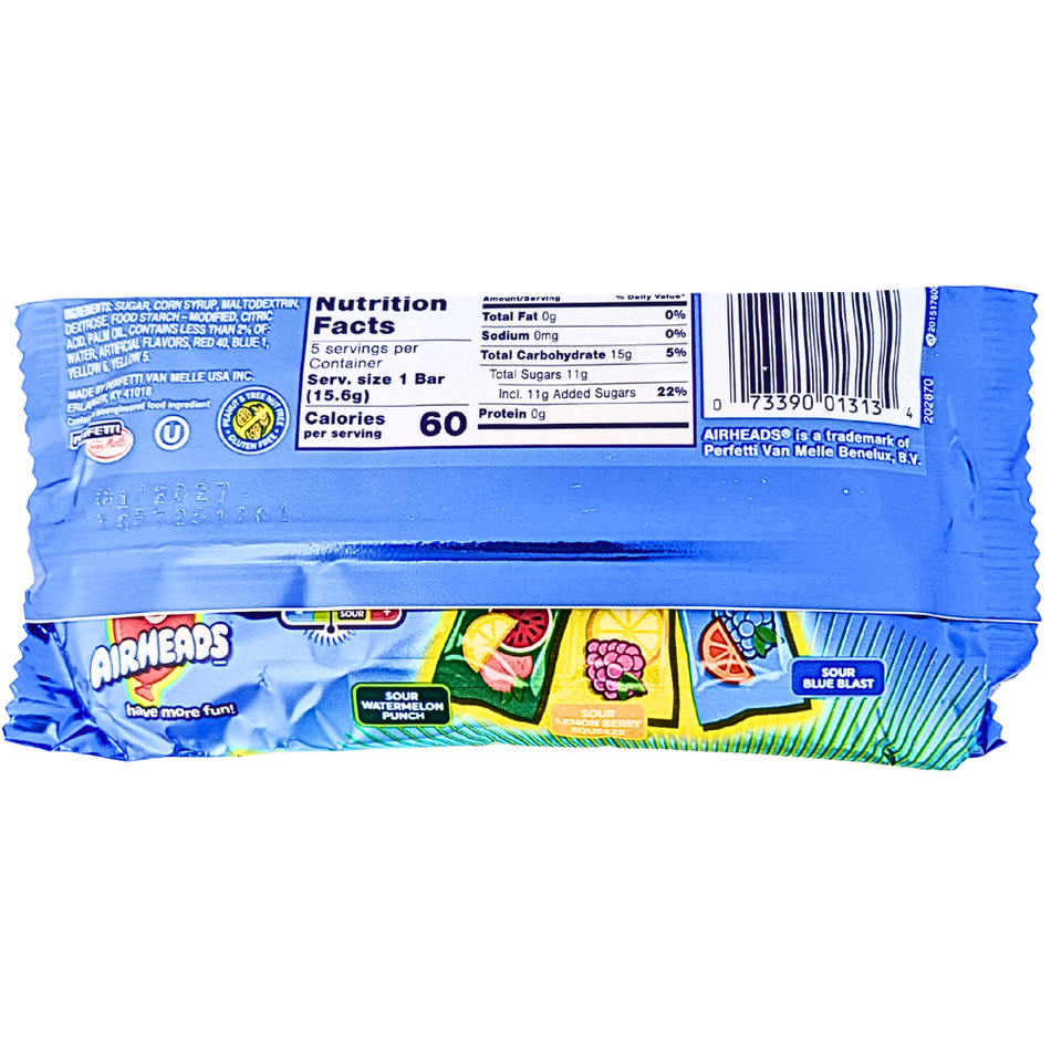 Airheads Sour 5 Bars - 2.75oz