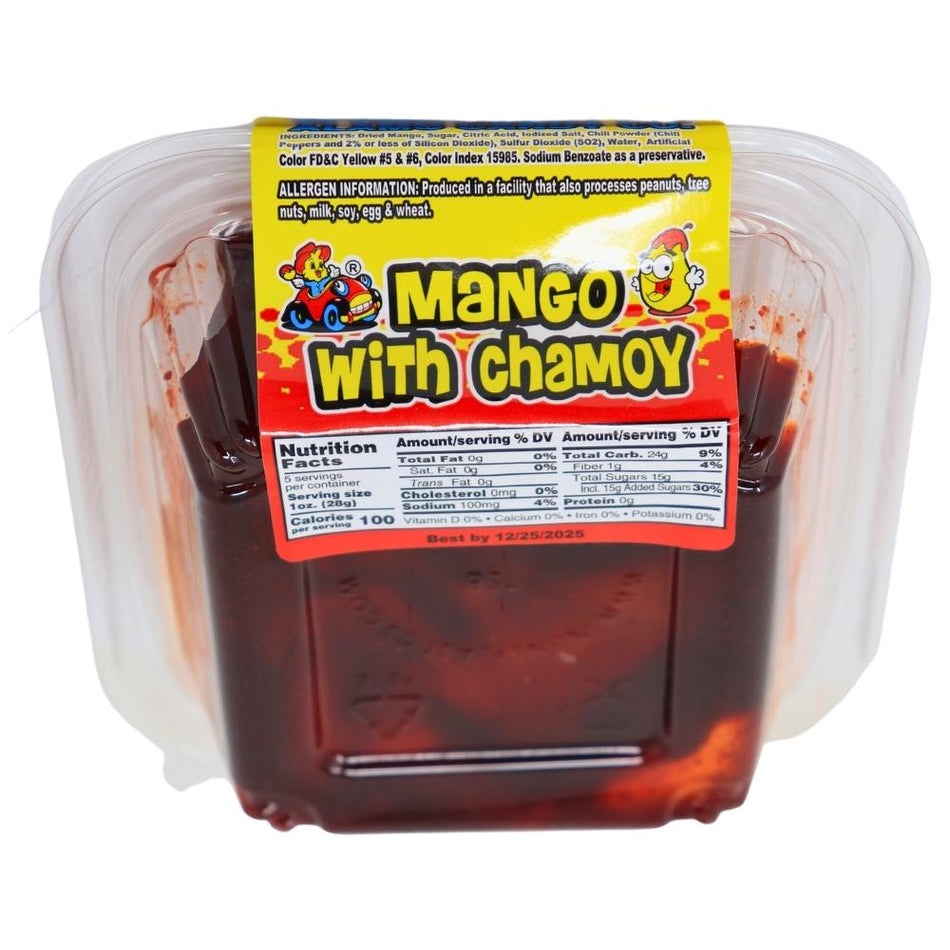 Alamo Candy Co. Dried Mango with Chamoy - 5oz Nutrition Facts Ingredients