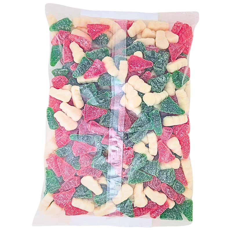 Albanese Gummi Christmas Trees and Snowmen With Snow - 2.04kg