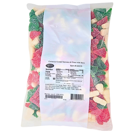 Albanese Gummi Christmas Trees and Snowmen With Snow - 2.04kg