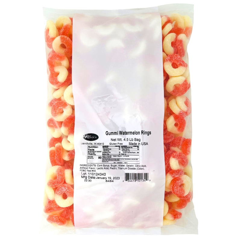 Albanese Gummi Watermelon Rings - With Nutrition Facts