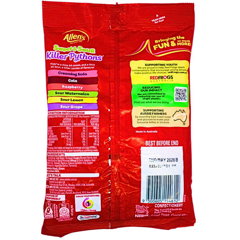 Allen's Sweet & Sour Killer Pythons (Aus) - 192g