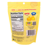 Amos 4D Fruit Gummy Peach Burst - 6oz  Nutrition Facts Ingredients - Amos - Amos Candy - Peach Gummy - Fruit Gummy
