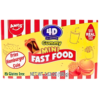 Amos 4D Mini Fast Food Gummy - 100g