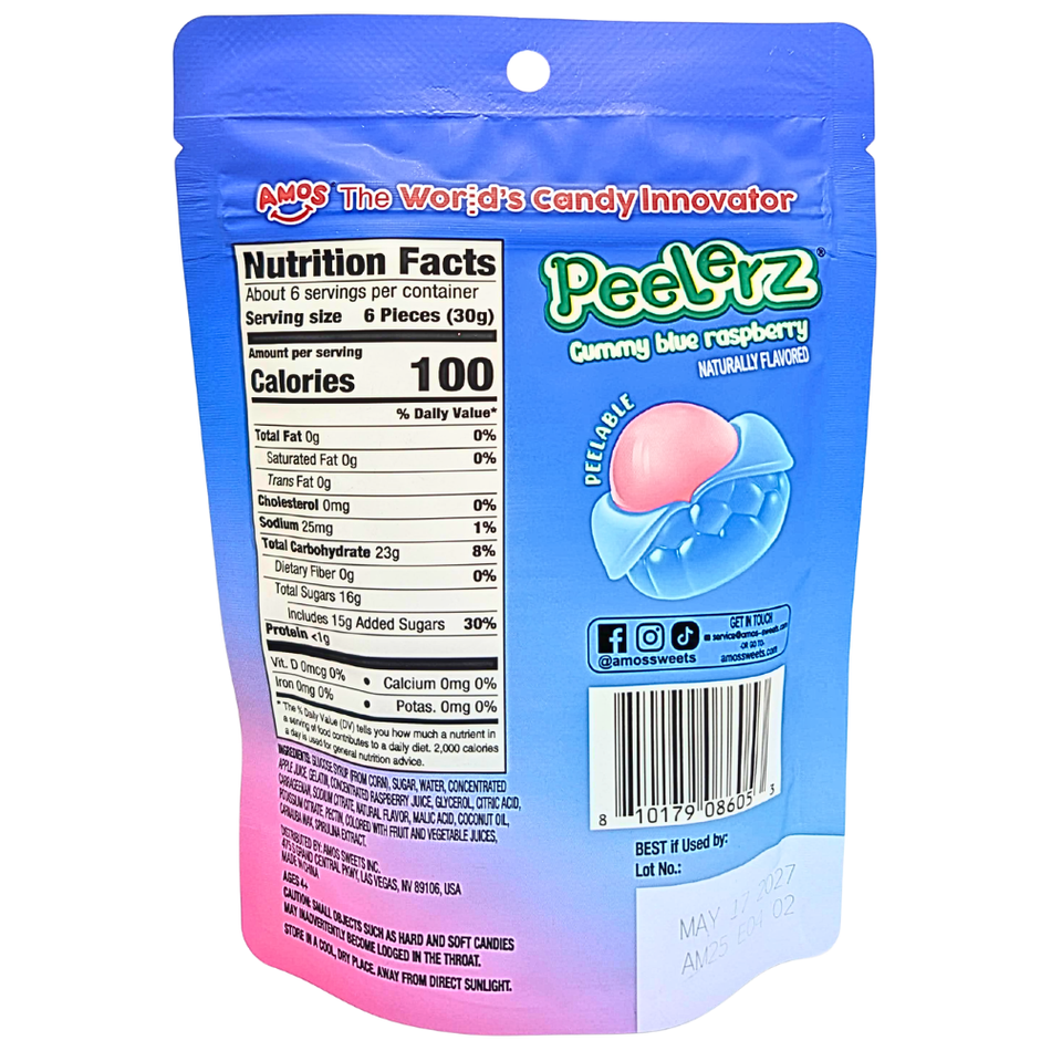 Amos Peelerz Blue Raspberry - 6oz