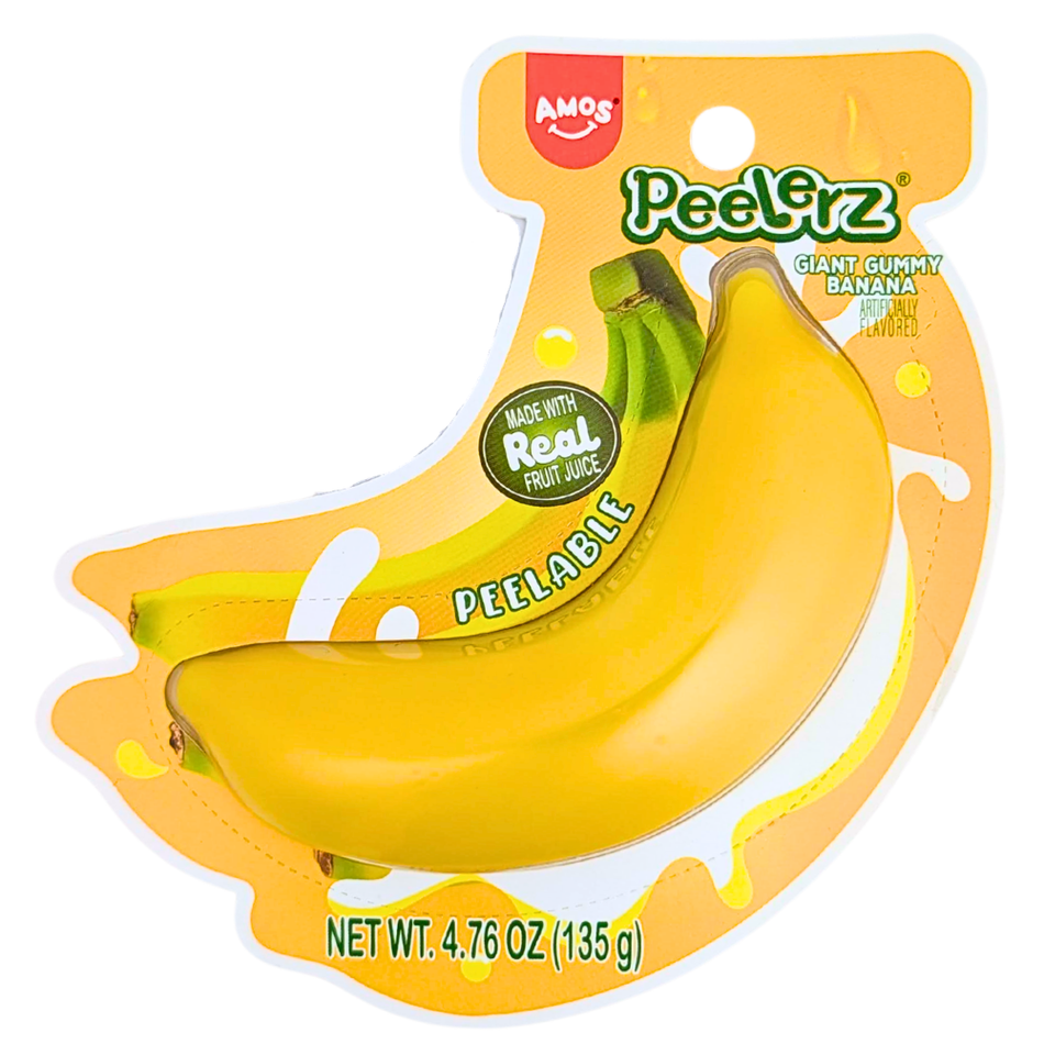 Amos Peelerz Giant Gummy Banana - 4.76oz