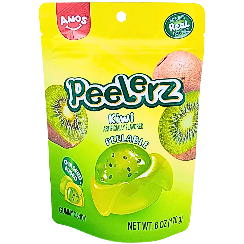 【新品未開封】SqueezersV1、 PeelersV3、EXOTICV2 Amos Peelerz Gummy Kiwi - 6oz | Candy Funhouse – Candy Funhouse CA