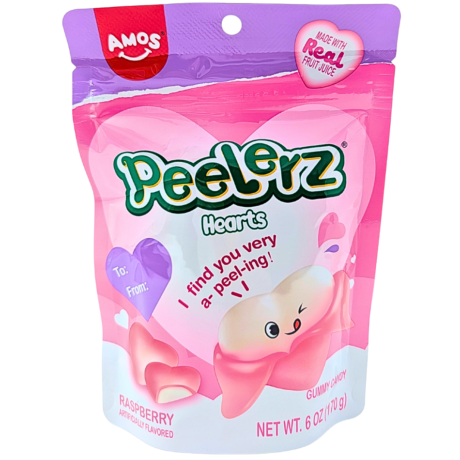 Amos Peelerz Hearts Gummy - 6oz