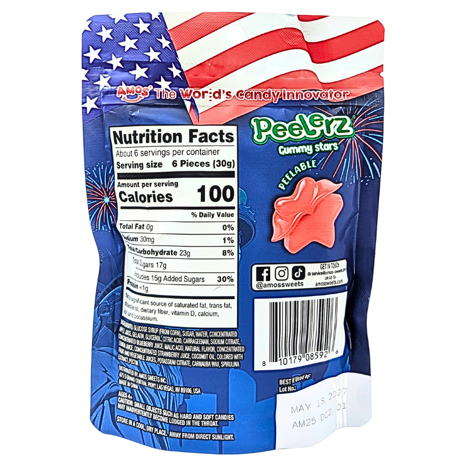 Amos Peelerz Stars and Stripes - 6oz