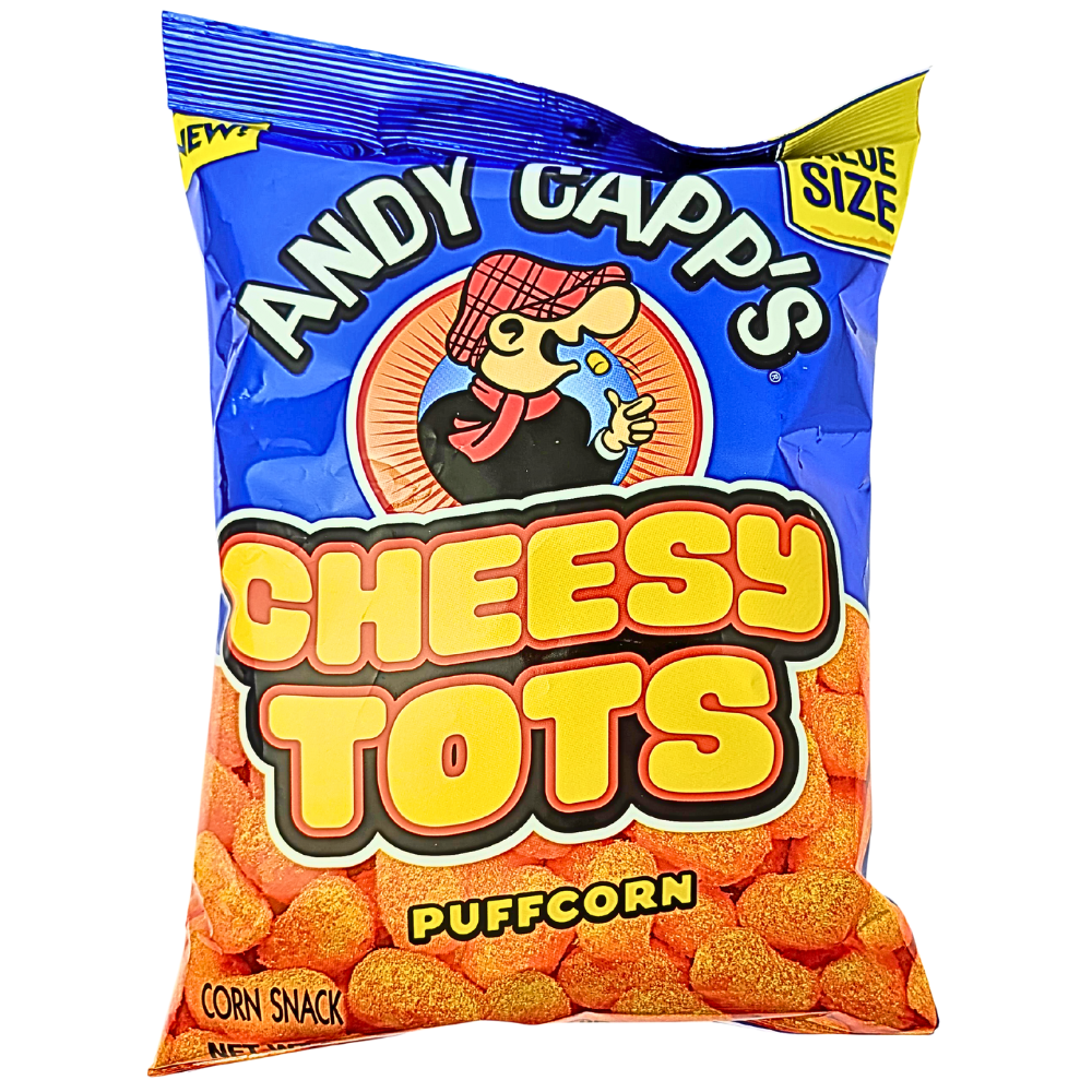 Andy Capp's Cheesy Tots Puffcorn - 3.75oz