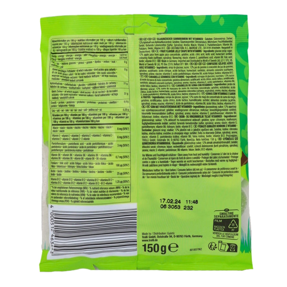 Trolli Applie Rings - 150g (Germany) Nutrition Facts Ingredients