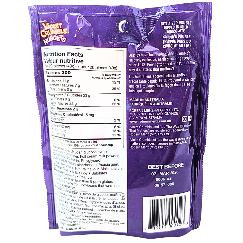 Violet Crumble Nuggets - 135g