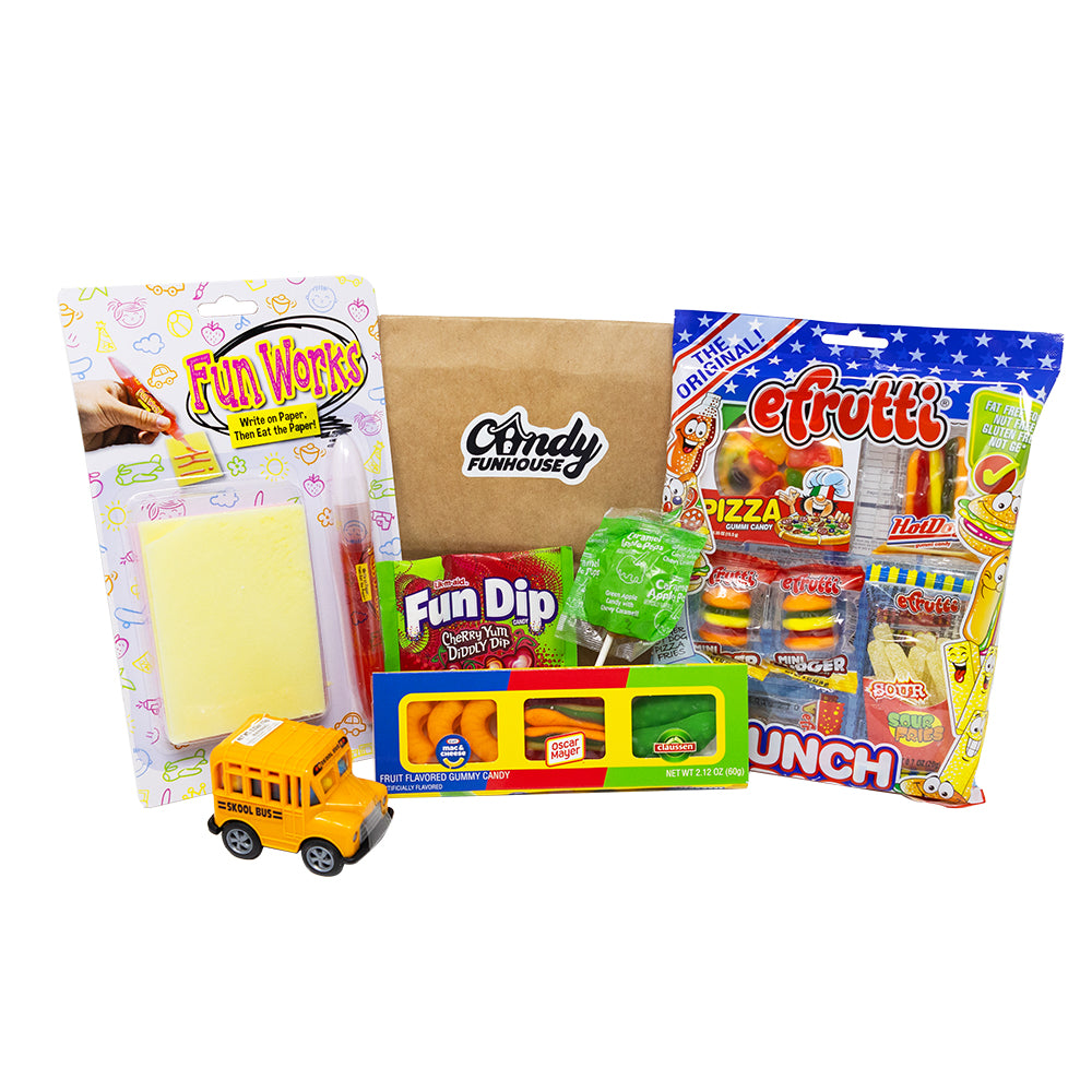 Pack to School Surprise Bag - Back to School - School Snacks - Sour Candy - Gummy - Gummies - Lollipop - Gag Gift