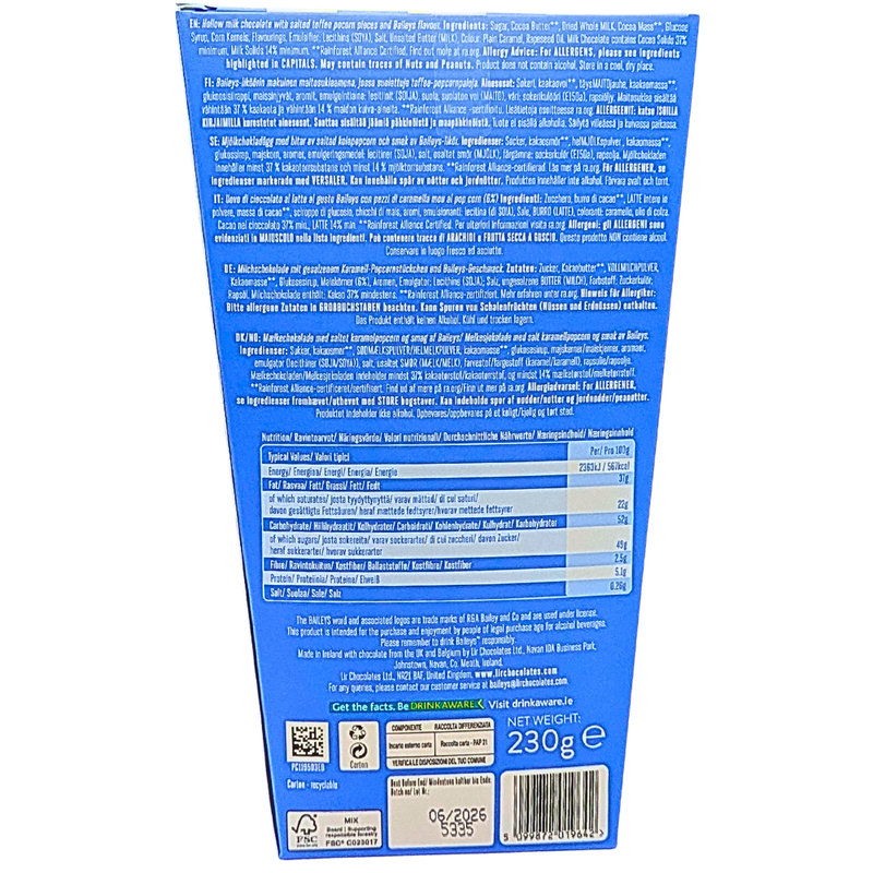 Baileys Popcorn Easter Egg (UK) - 230g