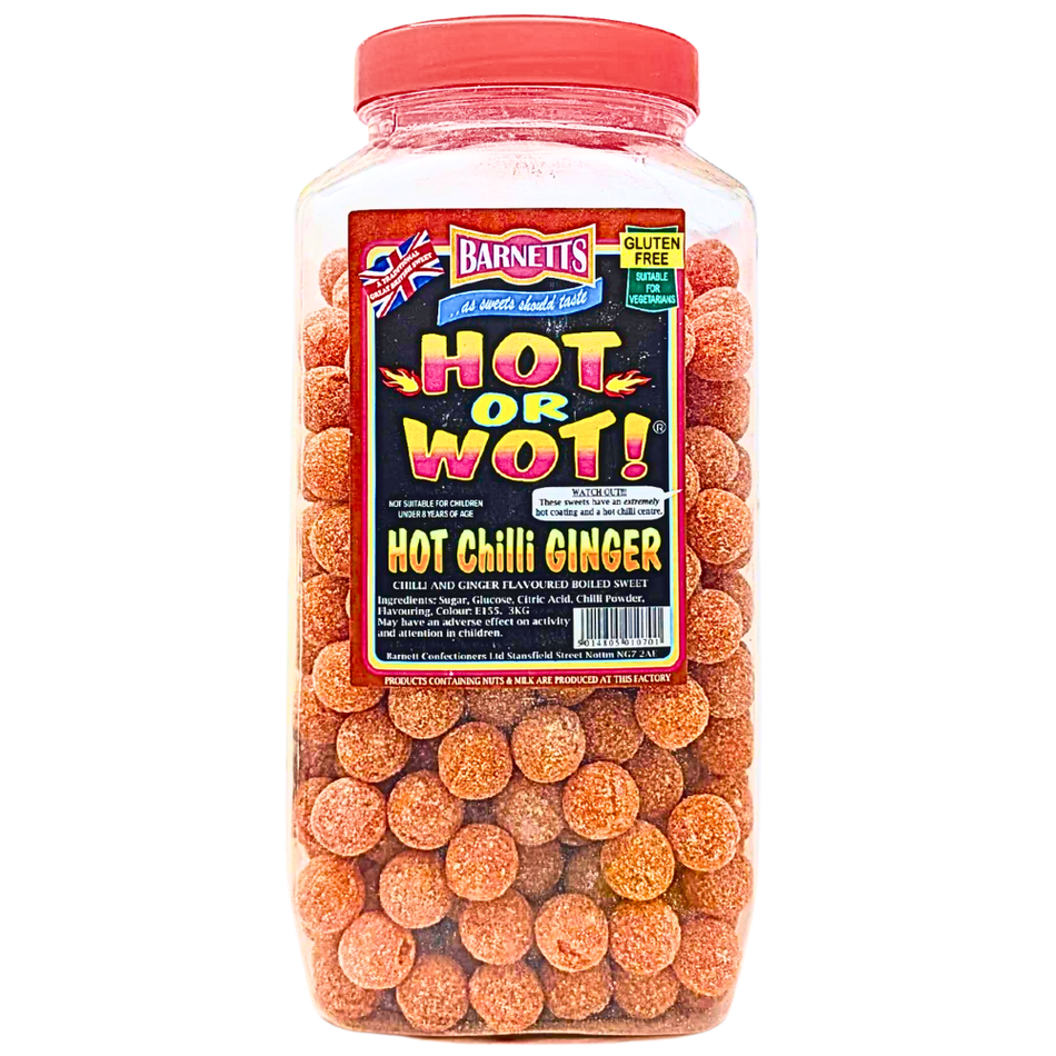 Barnetts Hot or Wot Hot Chili Ginger (UK) - 3kg