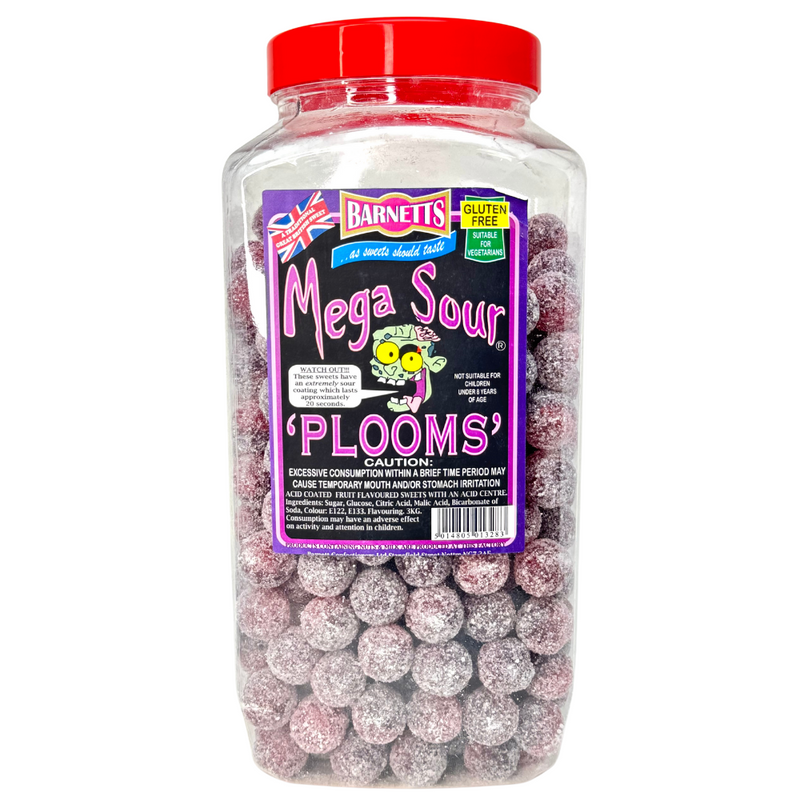 Barnetts Mega Sour Plooms - 3kg