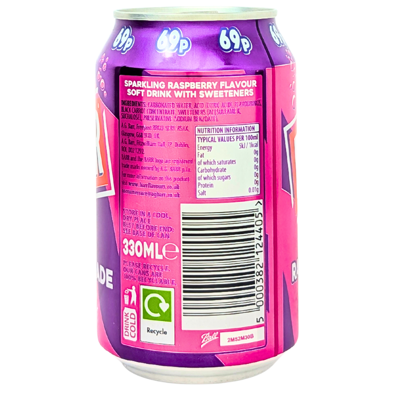 Barr Raspberryade (UK) - 330mL