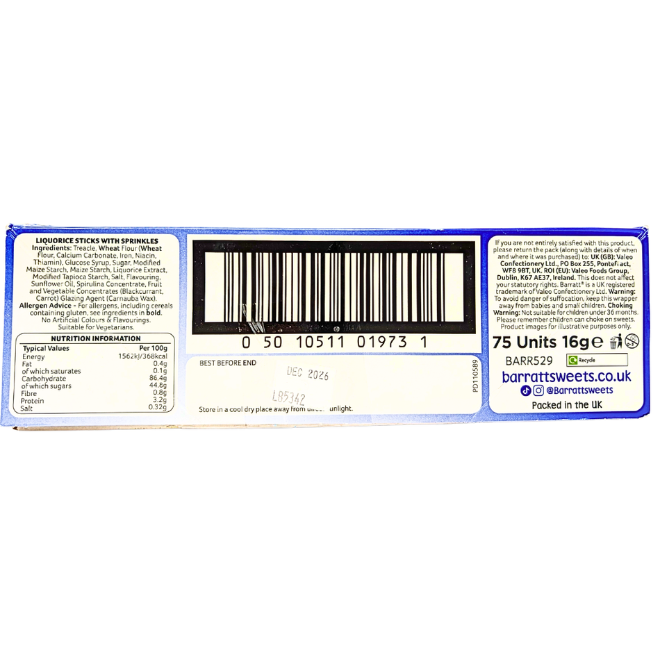 Barratt Liquorice Wands (UK) - 75ct