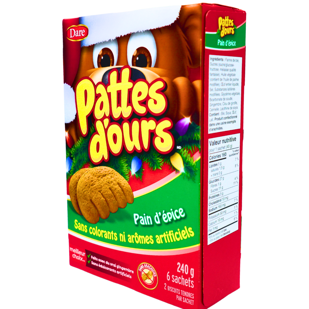 Bear Paws Gingerbread Cookies - 240g