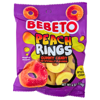 Bebeto Peach Rings Gummy - 4oz