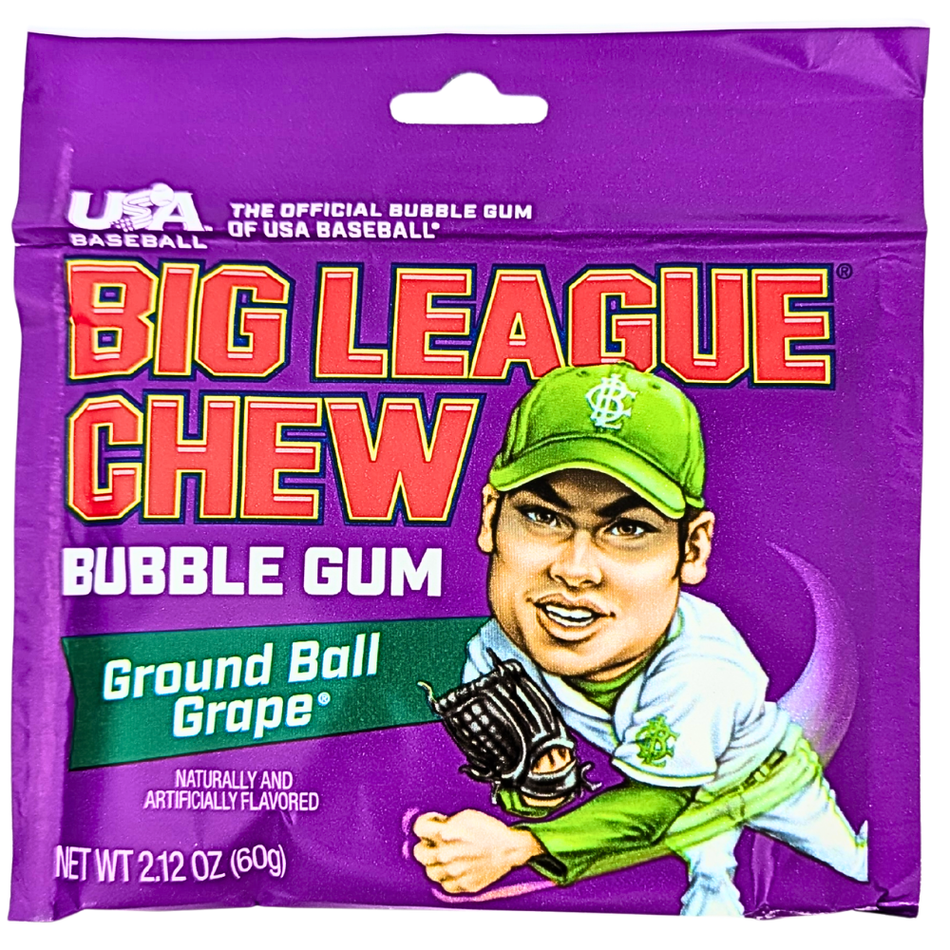 Big League Chew Ground Ball Grape - 2.12oz
