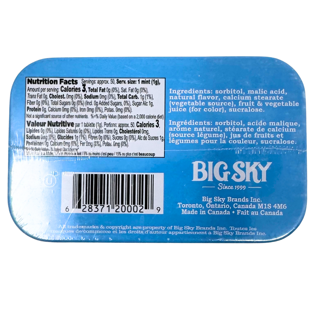 Big Sky Mints Blue Raspberry - 50g