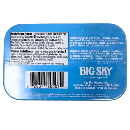 Big Sky Mints Blue Raspberry - 50g