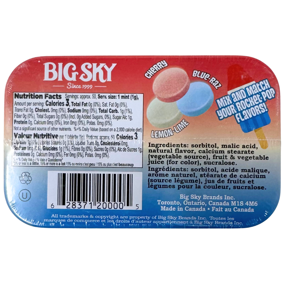 Big Sky Mints Rocket Pop - 50g