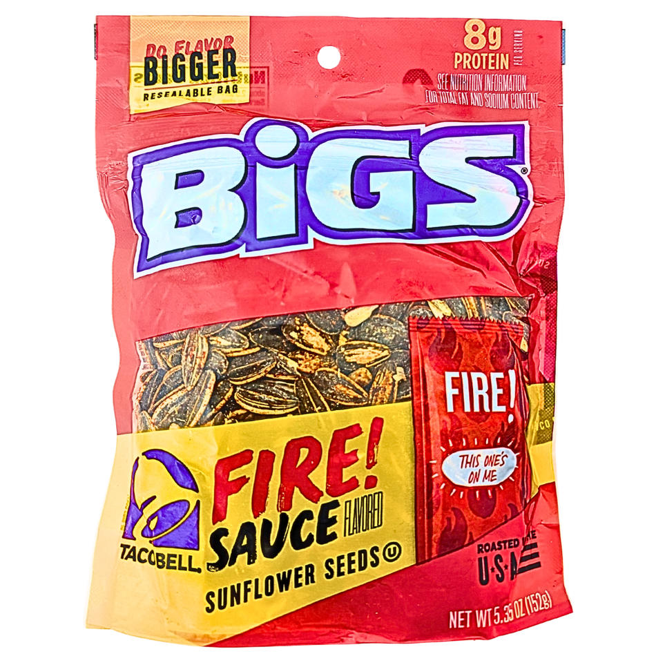 Bigs Taco Bell Fire Sauce Sunflower Seeds - 5.35oz