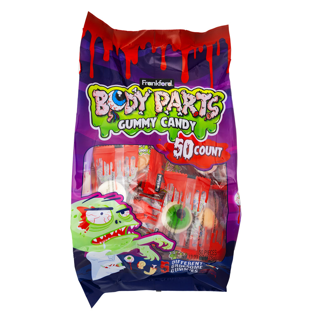 Gummy Candy Body Parts - 50ct - Gummy Candy - Gummies - Gummy - Gummy Candy Body Parts - Halloween Candy - Halloween Gummies - Gummy Body Parts - Candy Body Parts